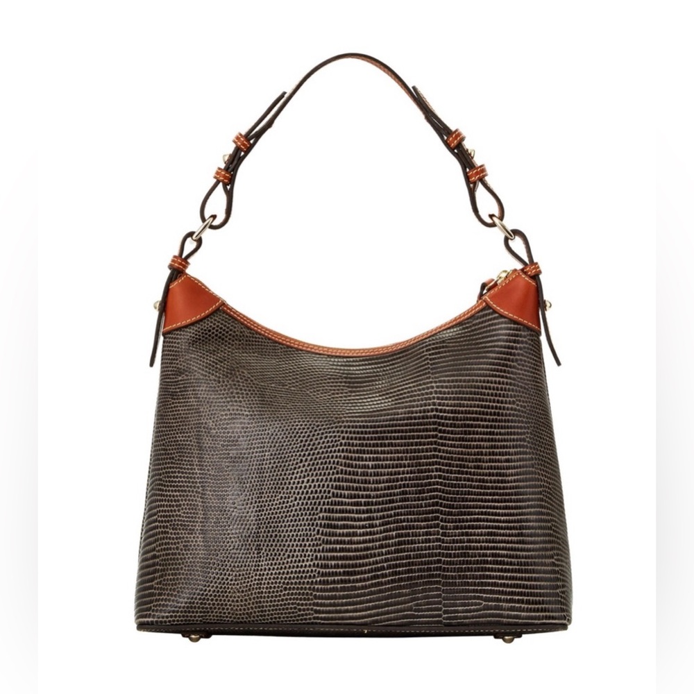 Dooney & Bourke Embossed Leather Hobo Bag - Picture 5 of 6